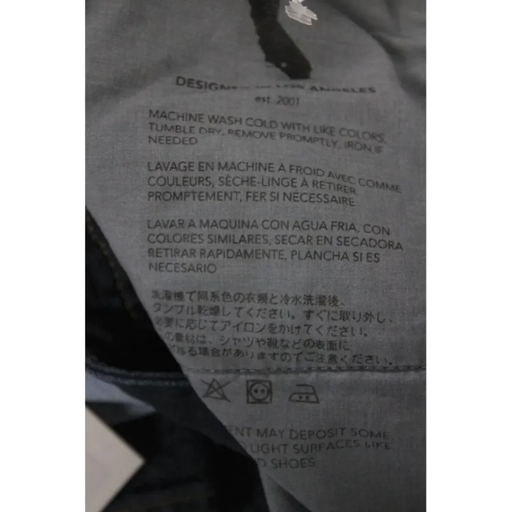 AG Mens Straight Blue Cotton Jeans Size 38